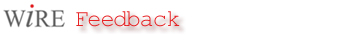 WiRE Feedback